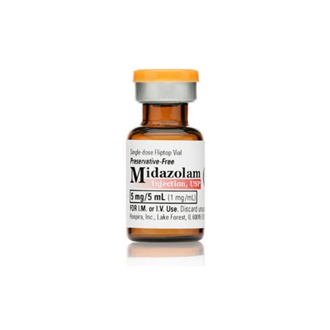 Midazolam Mg Ml Ml Vials Sbh Medical Worthington Community Pharmacy