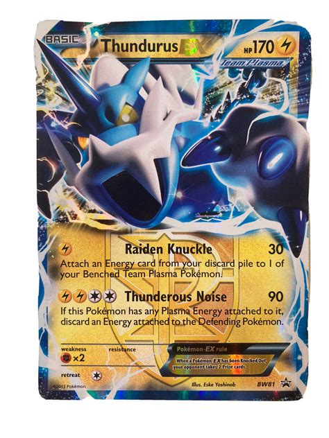 Pokémon TCG Thundurus EX BW Black Star Promos BW81 Holo Promo eBay