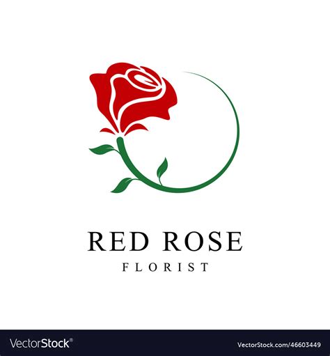 Rose Flower Logo Design Female And Beauty Emblem Vector Image