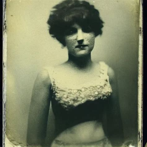 Old Photo Of A Party Girl Daguerrotype Tintype Stable Diffusion