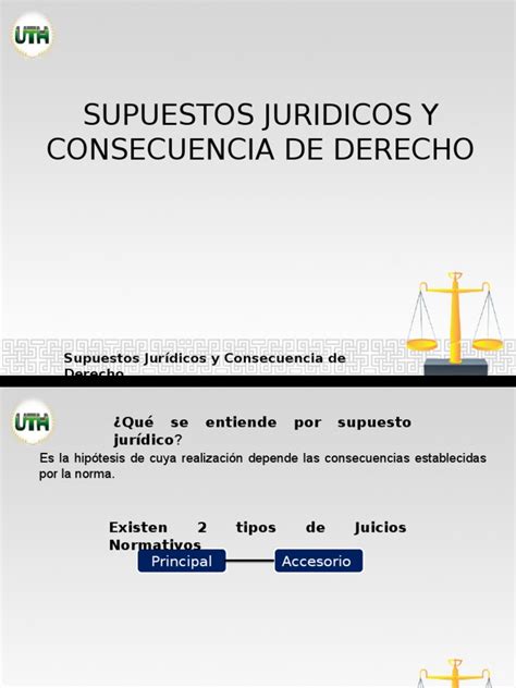 Supuestos Juridicos Y Consecuencia De Derecho Justicia Crimen Y