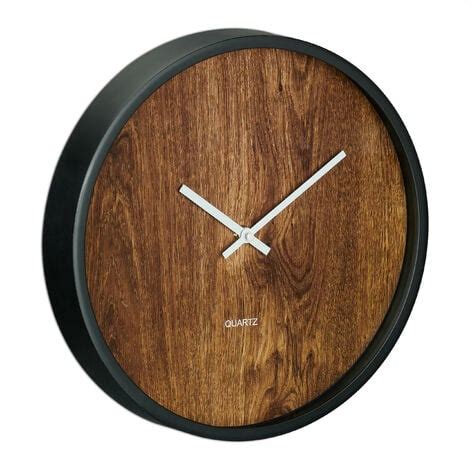 Relaxdays Wall Clock Modern Battery Powered Kitchen Office