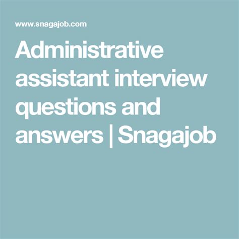 5 Common Administrative Assistant Job Interview Questions This Or That Questions