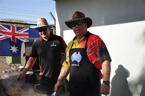 News Story Barbecues Thong Races And Tug O War In True Aussie