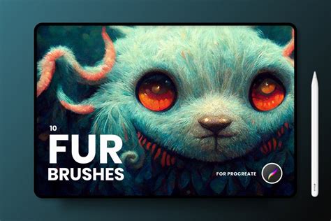 Fur Brushes Realistic Procreate Fur Design Cuts