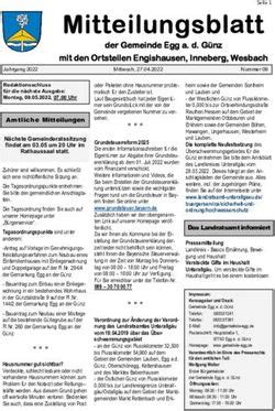 Mitteilungsblatt der Gemeinde Egg a d Günz mit den Ortsteilen