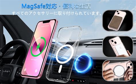 Jp Iphone13 ケース Iphone14 ケース Besinpo 【ガラスフィルム付き・magsafe対応】 マグネット搭載 黄ばみなし アイフォン13ケース