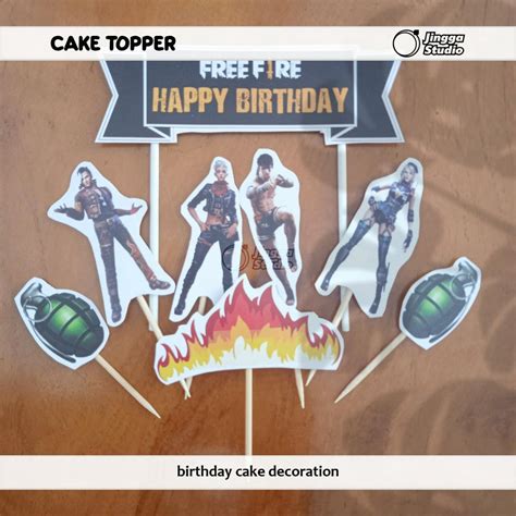 Jual Cake Topper Free Fire Shopee Indonesia