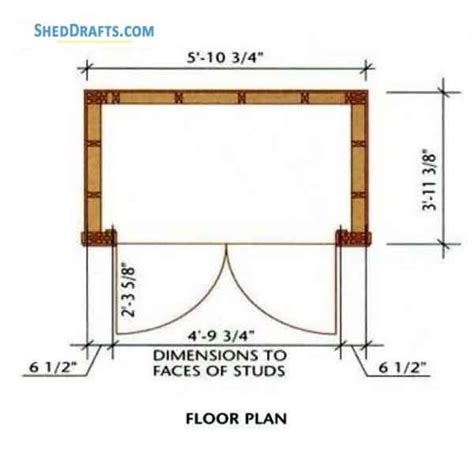 4×6 Lean To Roof Tool Shed Plans