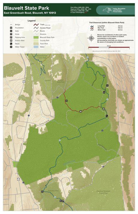 Blauvelt State Park Trail Map Map By New York State Parks Avenza Maps