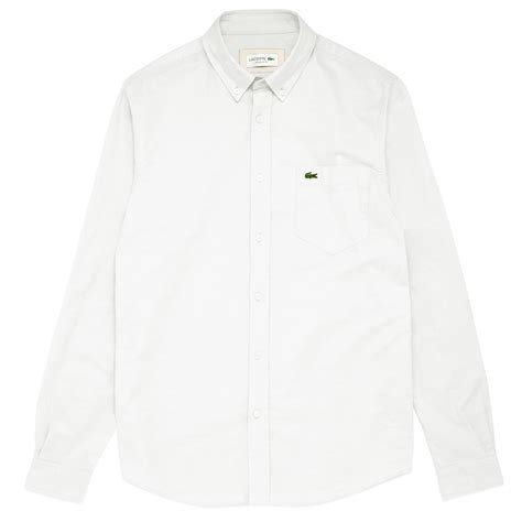 Lacoste Long Sleeve Casual Shirt Ch0204 White