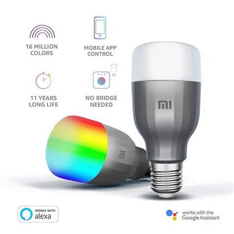 Xiaomi Mi LED Smart Bulb 2 Pack Grey Techinn