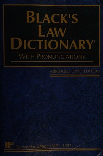 Black S Law Dictionary Definitions Of The Terms And Phrases Of