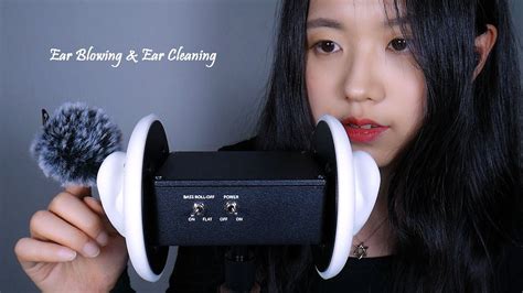 Asmr Ear Blowing And Fluffy Ear Cleaning Finger Ear Cleaning Breathing