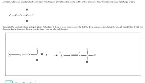 Answered An Incomplete Lewis Structure Is Shown Bartleby