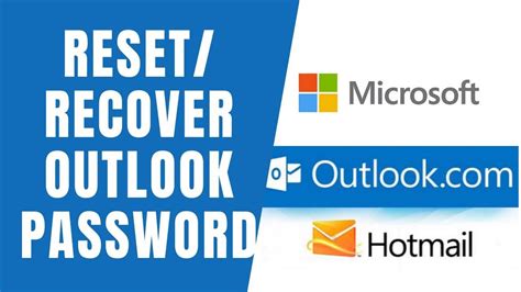 Recover Outlook Forgotten Password Reset Outlook Password Youtube