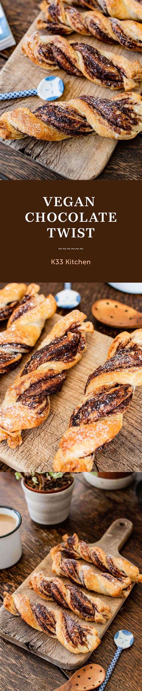 Vegan Chocolate Twist Pastry K33 Kitchen Delicious Plant Based