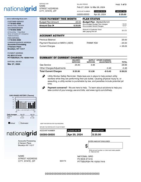 Budget Bill National Grid