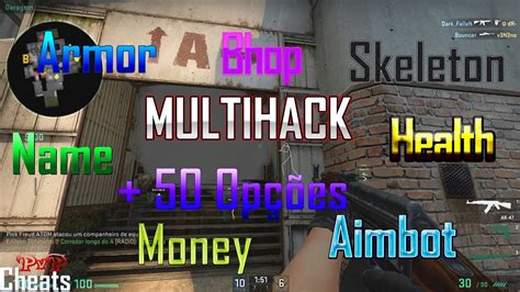 Csgo Multihack V Skeleton Aimbot Health No Vac Free Youtube