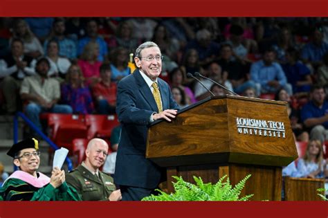 Spring 2024 Graduates Receive Hearty And Healthy Life Advice At La Tech