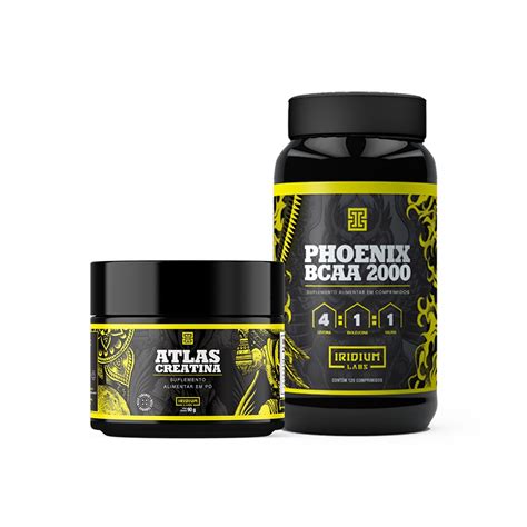 Kit Creatina Atlas G Bcaa Iridium Labs Shopee Brasil