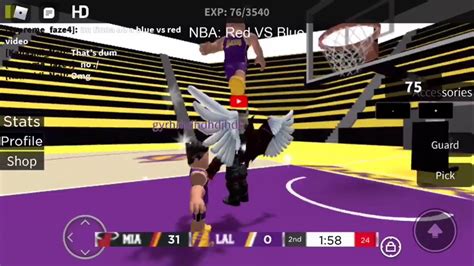 PLAYING Roblox NBA Red Vs Blue Join The Discord Https Discord Gg