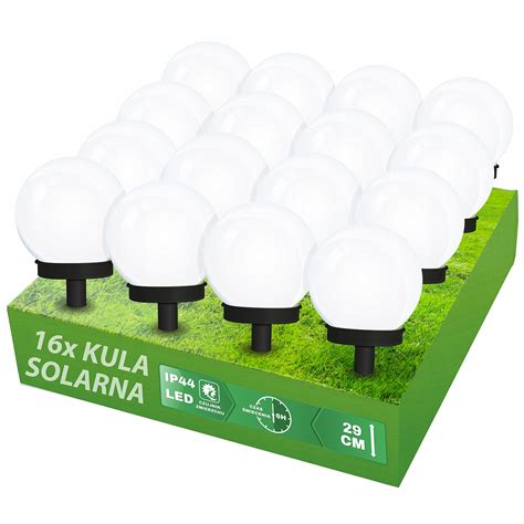 X Led Zahradn Lampa Solarna Koule B L Cm Za K Allegro