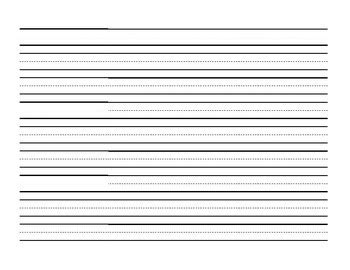 Printable Lined Paper Landscape