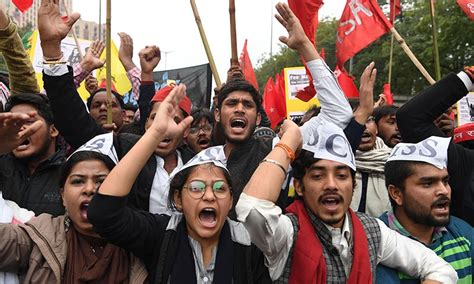 Jobless Youth March To Protest Indian Unemployment Crisis World