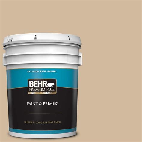 Reviews For Behr Premium Plus Gal S Practical Tan Satin Enamel