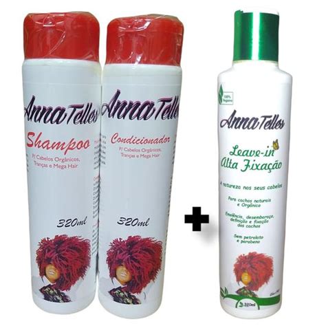 Cabelos Crespos E Cacheados Shampoo Condicionador E Leave In Anna