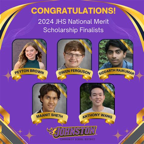 Five Jhs Students Named National Merit Finalists Johnston Community