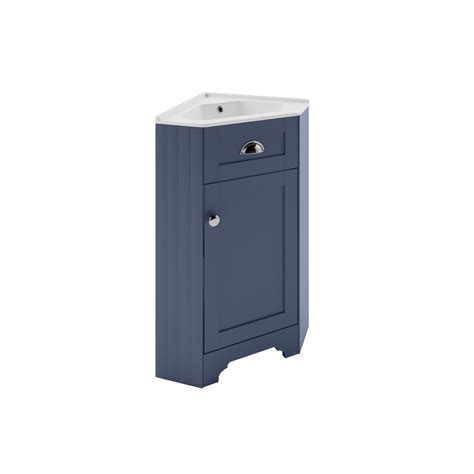 580mm Blue Corner Vanity Unit Baxenden Better Bathrooms