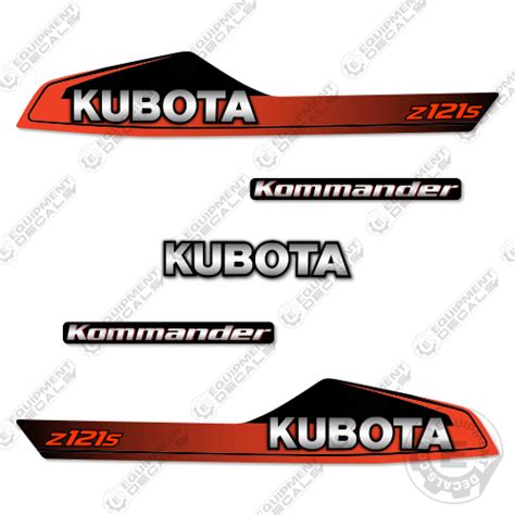 Fits Kubota Z121s Decal Kit Mower Equipment Decals