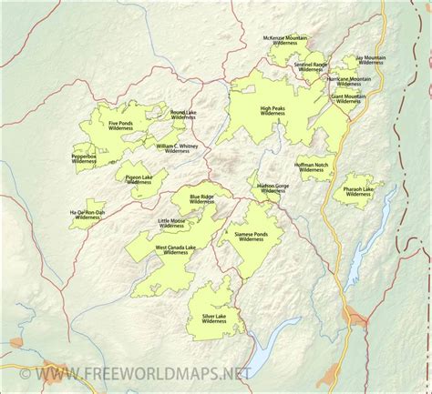 Adirondack Mountains Maps