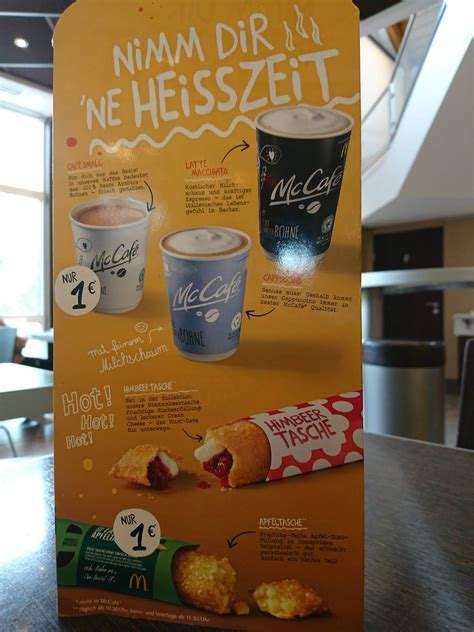 Speisekarte Von Mcdonald S Fast Food Arnsberg