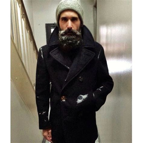 Luke Ditella So Dark Full Thick Beard And Mustache Snow In Beards