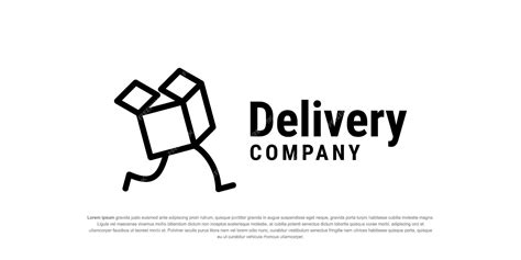 Premium Vector Fast Delivery Logo Template Design With A Running Box