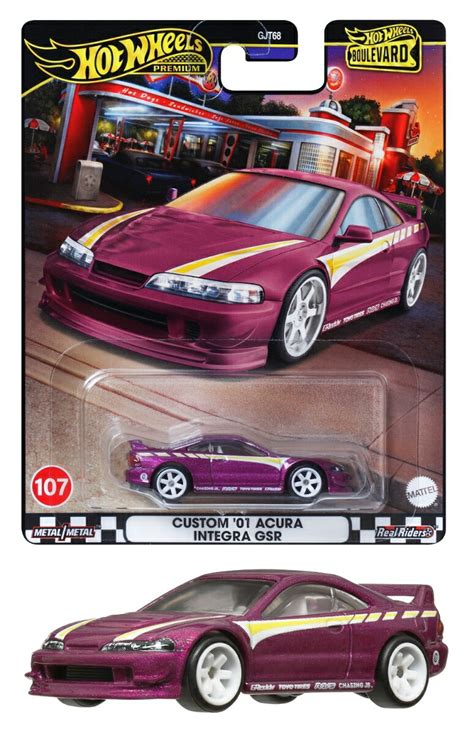 楽天ブックス ホットウィール Hot Wheels ブールバード カスタム 01 アキュラ インテグラ GSR 乗り物おもちゃ ミニカー 3歳から パープル HRT77 玩具