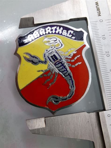 Stemma Logo Badge Targhetta Abarth Prima Serie Fiat Tc