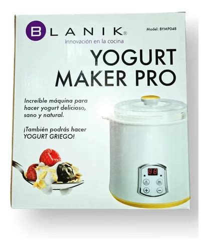 Maquina Para Hacer Yogurt Blanik Yogurt Maker Pro 2 Litros Cuotas Sin