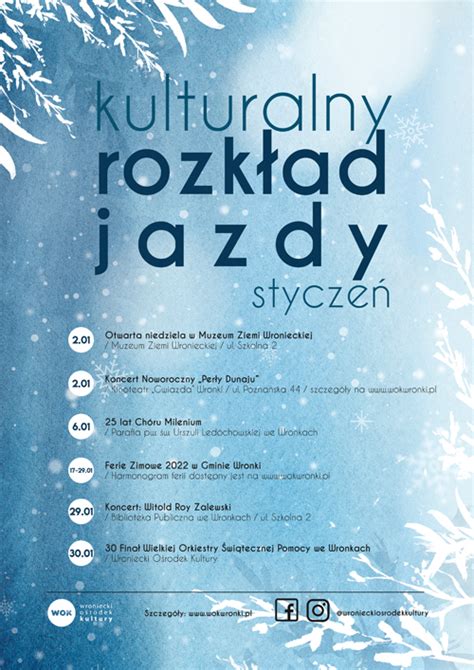 Kulturalny Rozk Ad Jazdy Stycze Wok Wronki