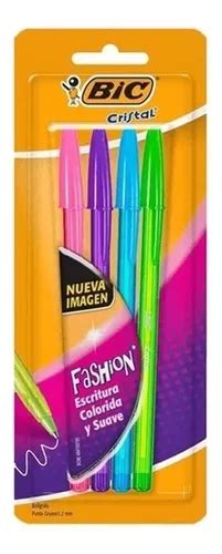 Canetas Coloridas Bic Fashion Esferogr Ficas Kit Cores