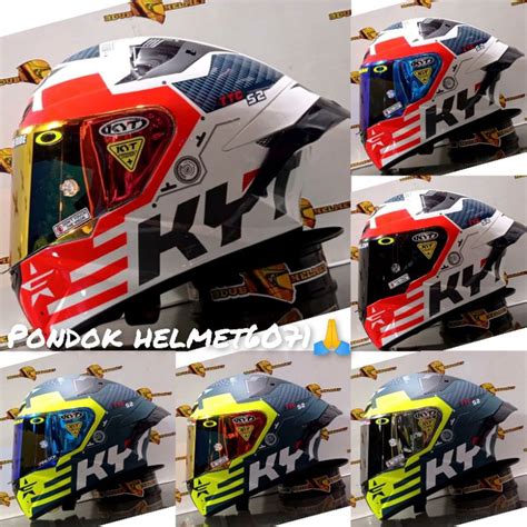 Jual HELM FULL FACE KYT TT COURSE FUSELAGE MAT RED ORIGINAL HELM PAKET