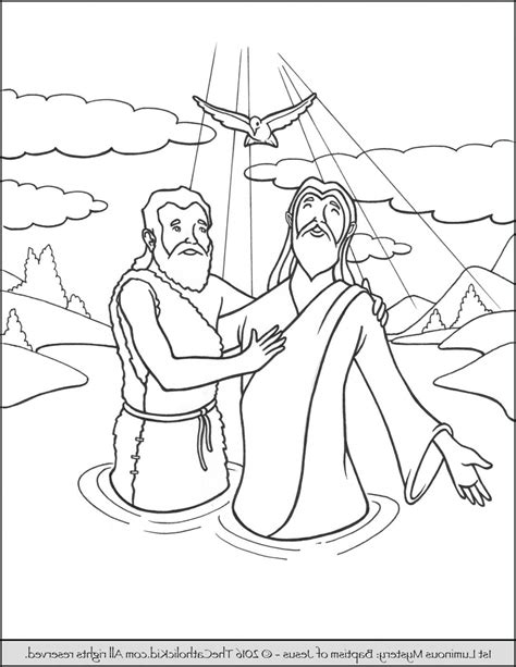 62+ John Baptizing Jesus Coloring Page | Hoyei Nadiah