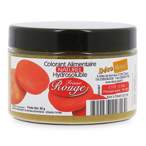 Colorant Alimentaire Naturel Hydrosoluble En Poudre Rouge Fraise