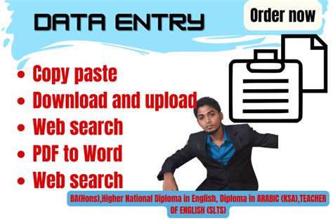 Do Data Entry Copy Pastepdf Or Jpeg To Word Or Excell Typing