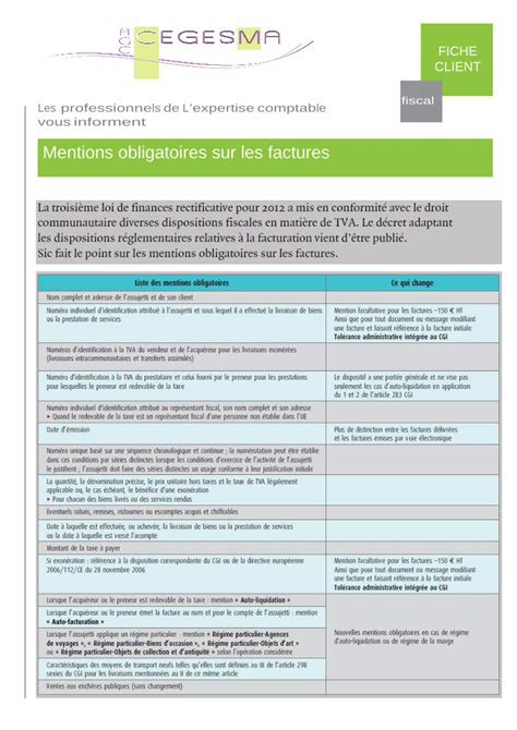 PDF MENTIONS OBLIGATOIRES SUR FACTURES Cegesma Attachments