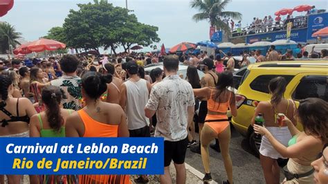 Carnival At Leblon Beach Rio De Janeiro Brazil YouTube