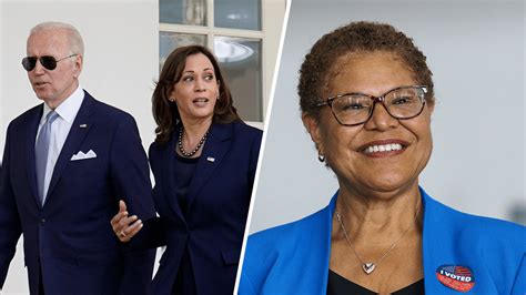 Biden Harris Endorse Karen Bass For Los Angeles Mayor Nbc Los Angeles